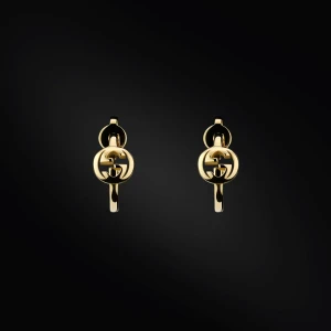 Gucci Interlocking 18K Hoop Earrings