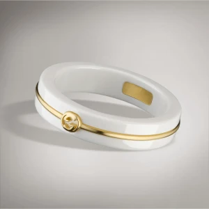 Gucci Interlocking Zirconia Thin Ring