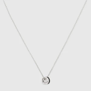 Gucci Interlocking Crystal Pendant Necklace