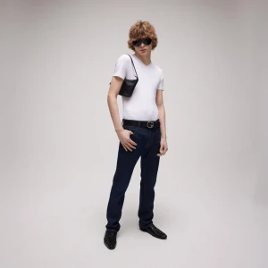 Wide Belt With Interlocking G Buckle