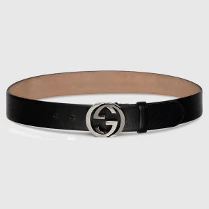 Wide Belt With Interlocking G Buckle