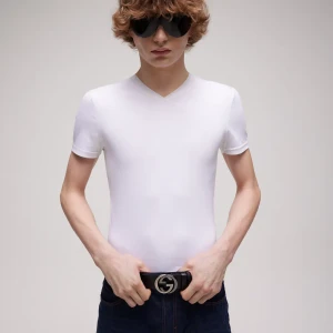 Wide Belt With Interlocking G Buckle
