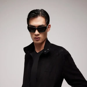 Rectangular-Frame Sunglasses