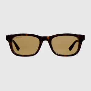 Rectangular-Frame Sunglasses