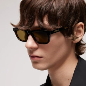 Rectangular-Frame Sunglasses