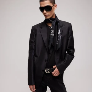 Printed Silk Jacquard Carré