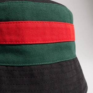 Washed Cotton Bucket Hat With Web