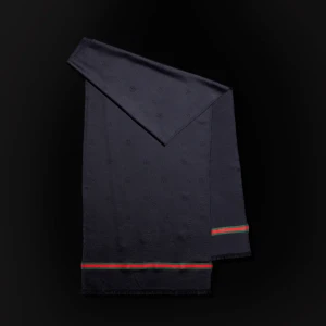 Double G Silk Cotton Jacquard Stole