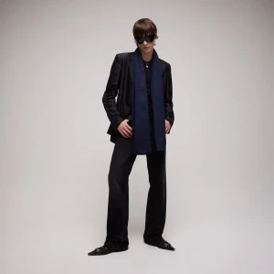 Gg Wool Silk Jacquard Stole