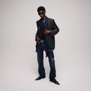 Tartan Cashmere Jacquard Stole