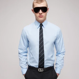 Diagonal Horsebit Silk Jacquard Tie