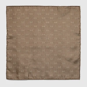 Horsebit Silk Jacquard Pocket Square