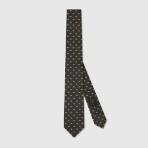 Double G Silk Jacquard Tie