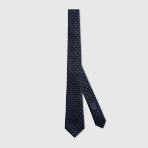Gg Silk Jacquard Tie