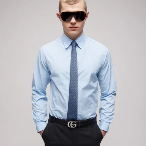 Gg Silk Jacquard Tie