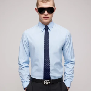 Double G Silk Jacquard Tie