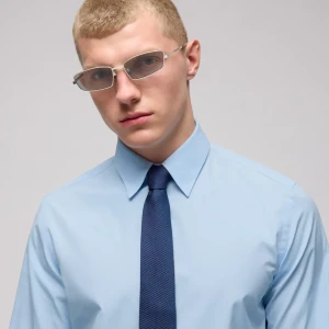 Silk Tie With Embroidery