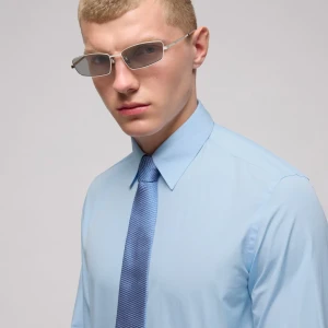 Silk Tie With Embroidery