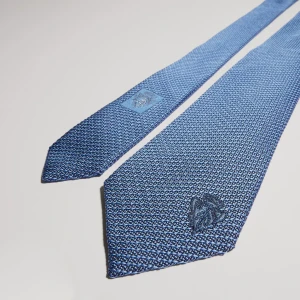 Silk Tie With Embroidery