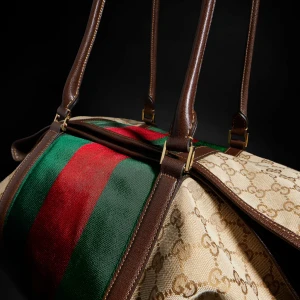 Gg Duffle Bag With Web