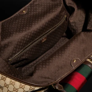 Gg Duffle Bag With Web