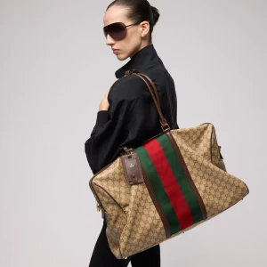 Medium Gg Duffle Bag With Web