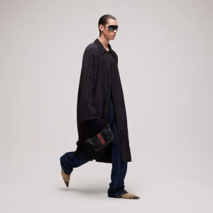 Cotton Acetate Faille Coat