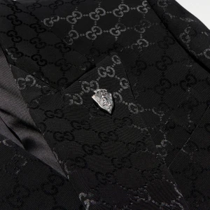 Gg Light Faille Double-Breasted Jacket