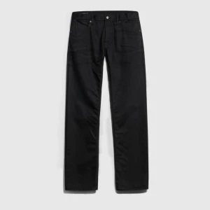 Cotton Denim Pants With Embroidery