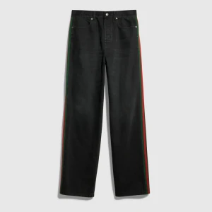 Cotton Denim Pants With Web