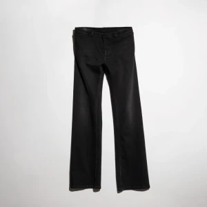 Cotton Denim Pants With Web Insert