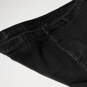 Cotton Denim Pants With Web Insert