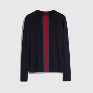 Knit Silk Cotton T-Shirt With Embroidery