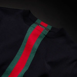 Knit Silk Cotton T-Shirt With Embroidery