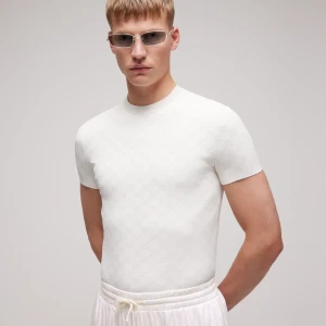 Technical Gg Jacquard Fabric T-Shirt