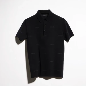Wool Silk Gucci Jacquard Polo Shirt