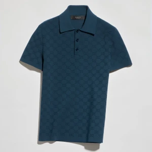 Technical Gg Jacquard Fabric Polo Shirt