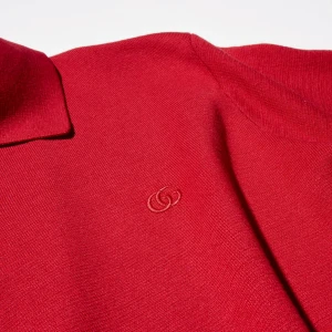 Silk Cotton Polo Shirt With Embroidery