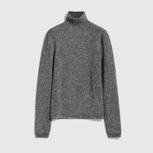 Lamé Stretch Fabric T-Shirt