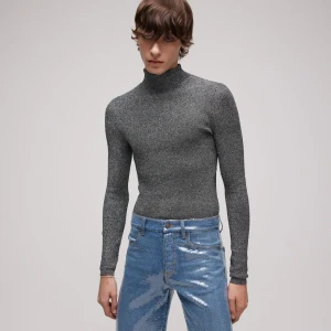 Lamé Stretch Fabric T-Shirt