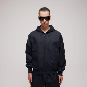 Gg Cotton Canvas Zip Jacket