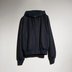 Gg Cotton Canvas Zip Jacket