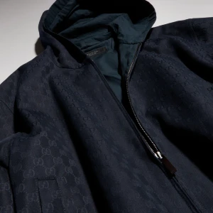 Gg Cotton Canvas Zip Jacket