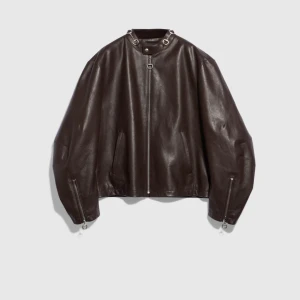 Treated Bull Leather Jacket