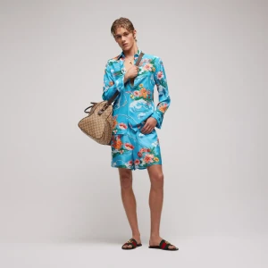 Gg Cotton Faille Shorts