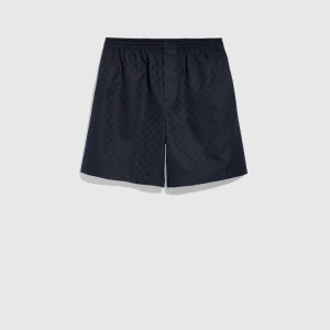 Printed Silk Twill Shorts