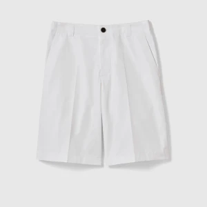 Cotton Poplin Trousers With Web