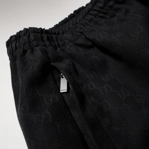 Gg Cotton Canvas Leisure Pants