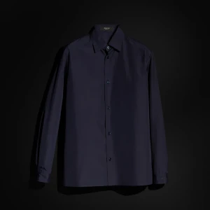 Piece Dyed Cotton Poplin Shirt