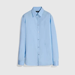 Piece Dyed Cotton Poplin Shirt